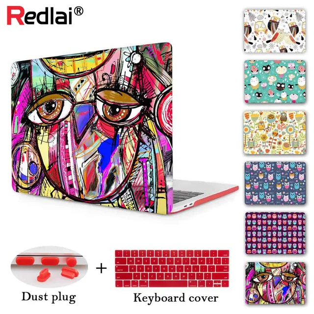 Cut Owl laptop Case For Apple macbook Air Pro Retina 11 12 13 15 For Mac book 13.3 inch with Touch Bar 2016 2017 Release