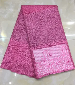 

Hot sale pink wedding/party French net lace fabric with beads African tulle textile VNH1(5yards/pc) multi color