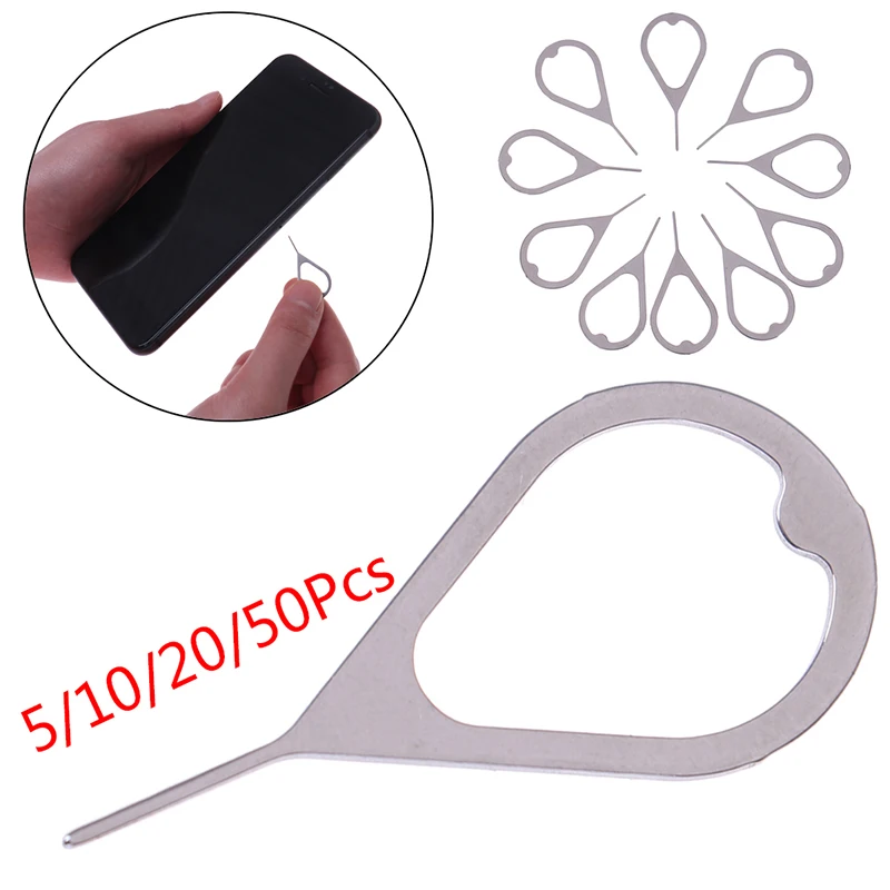 

5/10/20/50 PCS Smartphone Take Sim Card Remover Tool Pin Needle Replacement Parts