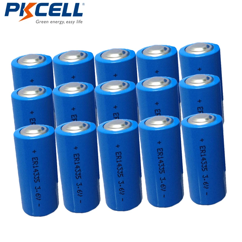 

15PCS PKCELL ER14335 1650mah LiSOCL2 battery 2/3AA LiSOCL2 batteries for video camera electric equipment wireless