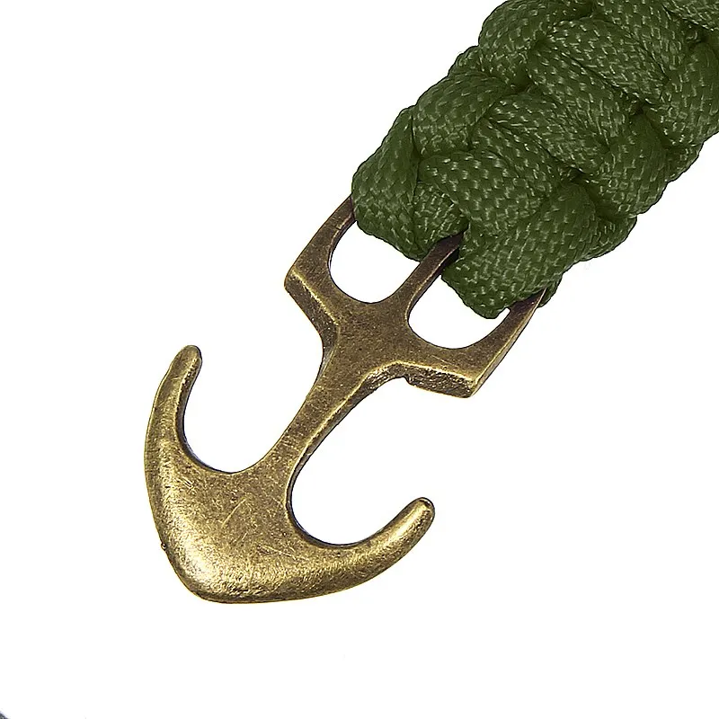 الإنقاذ أساور paracord في أساور اليد مضفر حبل حبل الطوارئ التخييم المشي مع سبيكة مرساة مشبك الإنقاذ أساور paracord في أساور اليد مضفر حبل حبل الطوارئ التخييم المشي مع سبيكة مرساة مشبك