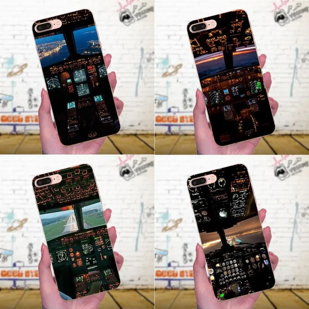 Крутой самолет Cockpit модный для Huawei P8 P9 P10 P20 P30 Mate 7 8 9 10 20 Lite Plus Pro 2017 TPU