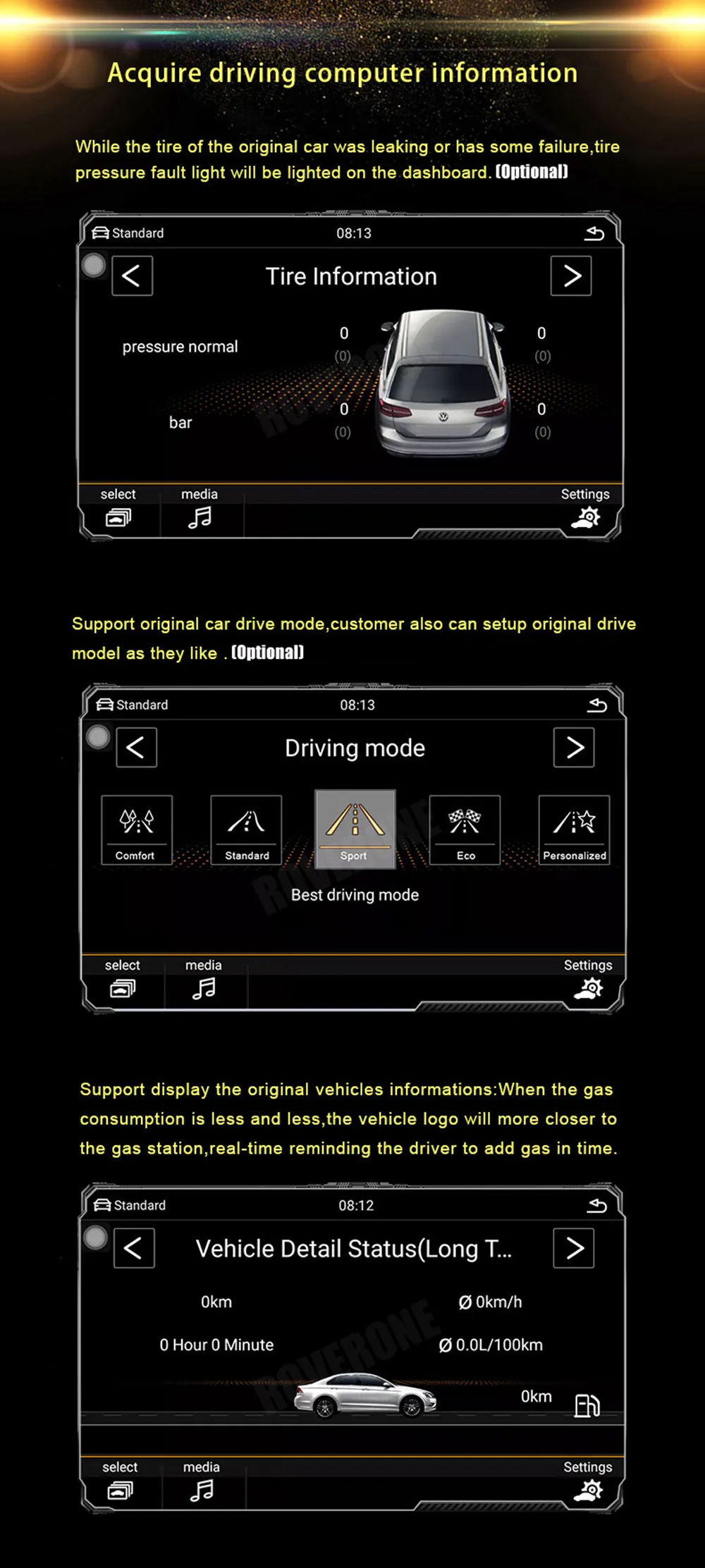 Clearance For VW Passat CC B6 B7 For Volkswagen Original MIB 4 Infotainment System Touch Screen Car Navigation Multimedia Player 6