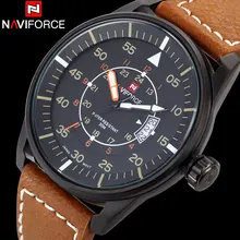 2016 NAVIFORCE Новые часы мужчины luxury brand мода повседневная военная Спортивные часы 3ATM водонепроницаемый Аналоговые кварцевые Часы