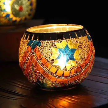 

Glass Candlestick Candle Holder Romantic Candle Cup European Style Ornaments Wedding Dinner Home Decoration Accessories Modern X