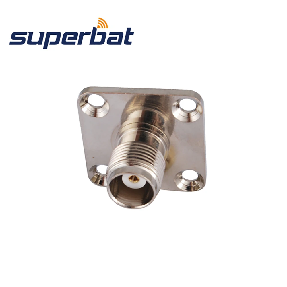 TNC Female Panel Mount RF Coaxial Connectors with Solder Cup