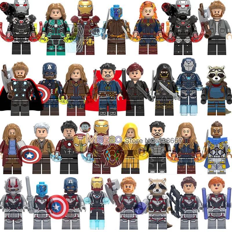 

Single s 4 Iron Man s Ancient One Captain America Thor Tony Stark Valkyrie Ant-Man Building Blocks Children Toys
