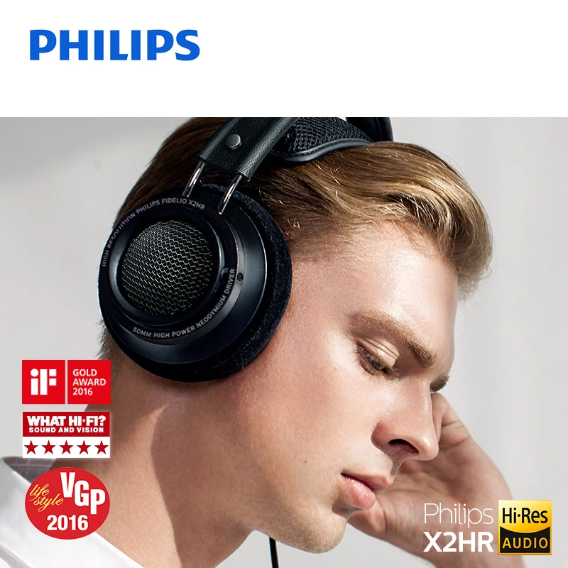Philips /Philips X2HR монитор лихорадка гарнитура Hi Fi наушники высокого Разрешение стерео