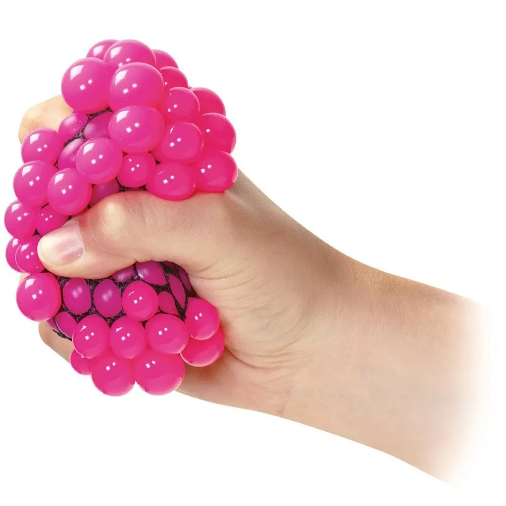 

Squishy Mesh Balls Fidget Stress Toys Squishes Kids Fun Play Squeezy Gripper Ball (Random Color)