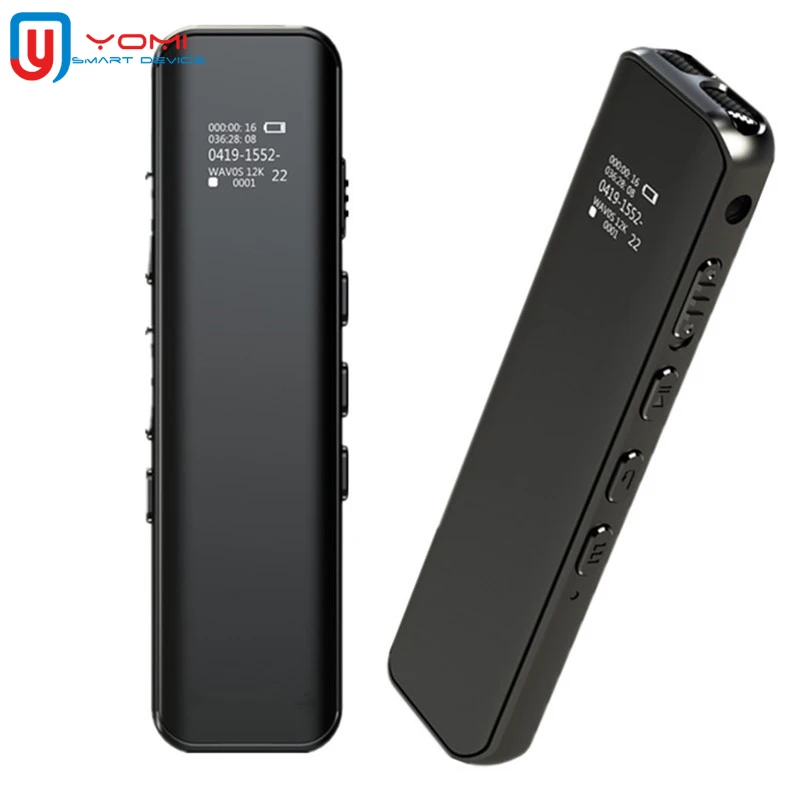 

8G Digital Voice Recorder Metal OLED Display 1536Kbps Voice Actived Recorder Professional Audio Recorder support MP3 Playing