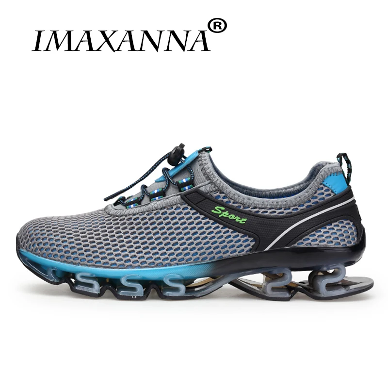 

IMAXANNA Cool breathable running shoes men sneakers bounce summer outdoor sport shoes Professional Training shoes plus size