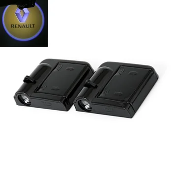

2x LED Car Door Logo Projector Laser Light For Renault Megane 3 Logan Duster Laguna 2 Clio Scenic Captur Laguna Fluence Sandero