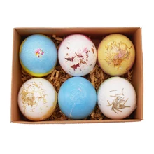 6 Pcs Deep Bath Salt Natural Bath Bombs Bubble Body Oil Moisturizing Bath Ball Bubble Bath Salt Ball Handmade SPA Stress 6 Pcs Deep Bath Salt Natural Bath Bombs Bubble Body Oil Moisturizing Bath Ball Bubble Bath Salt Ball Handmade SPA Stress