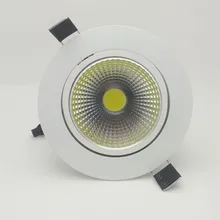 3 Вт 5 Вт 7 Вт 12 Вт COB светодиодный светильник с регулируемой яркостью 85-265 в Встраиваемый светодиодный точечный светильник потолочный светильник для внутреннего освещения белый корпус