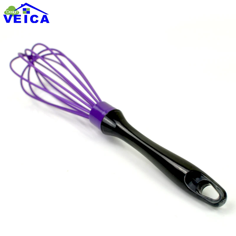 1pcs Manual Egg Beater, Two Color Silicone Egg Beaters Milk Cream