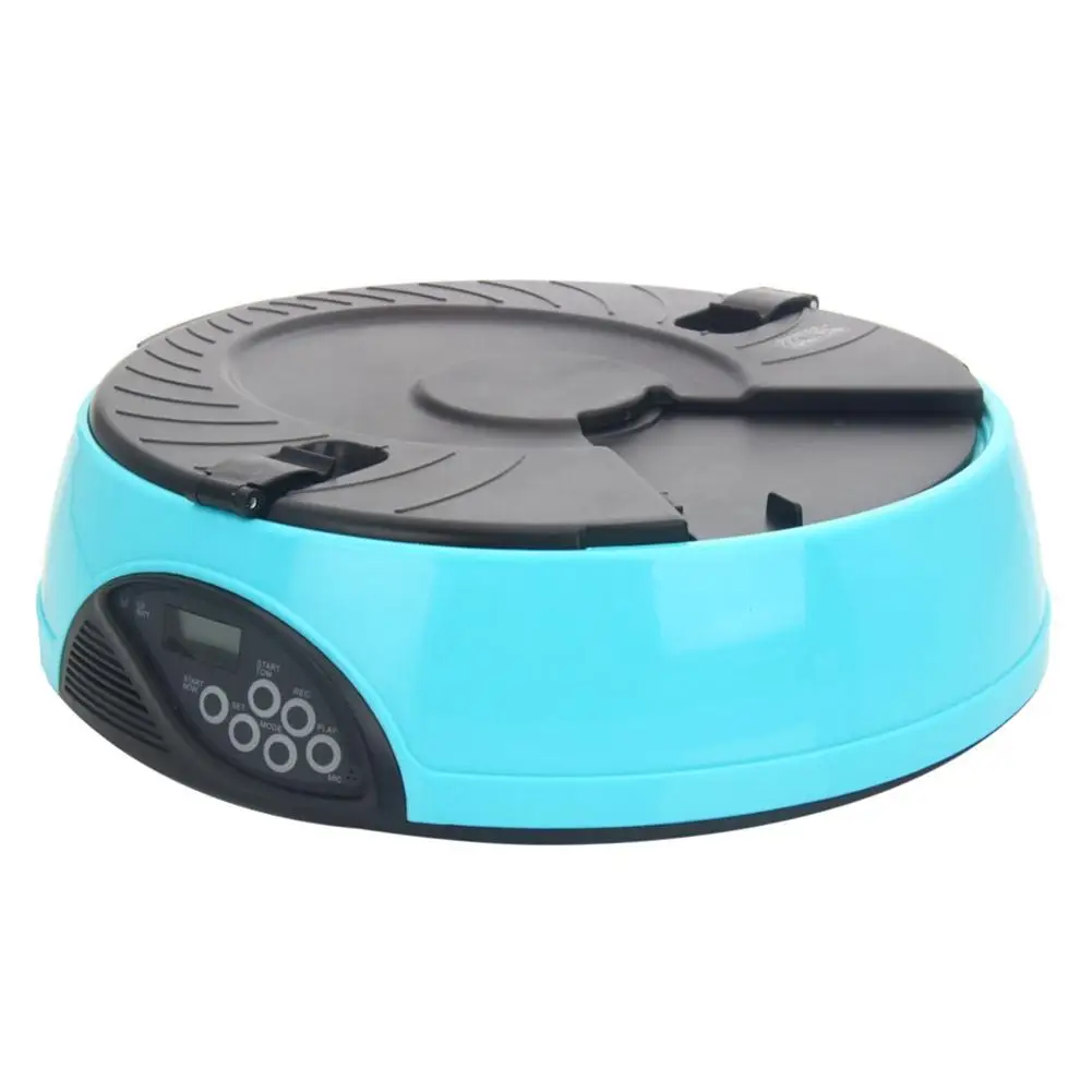 

Automatic Pet Feeder Easy To Use And Control Light Blue Perfect For Cats And Dogs ABS Feeding Bowls Fashionable Quick Delivery