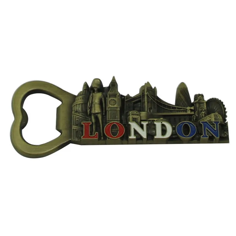 9Zinc alloy Europe UK London souvenir gift bottle opener keepsake gift