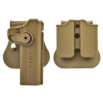 

IMI tactical gun holster defense pistol and magazine holster for 1911 Airsoft (Tan)