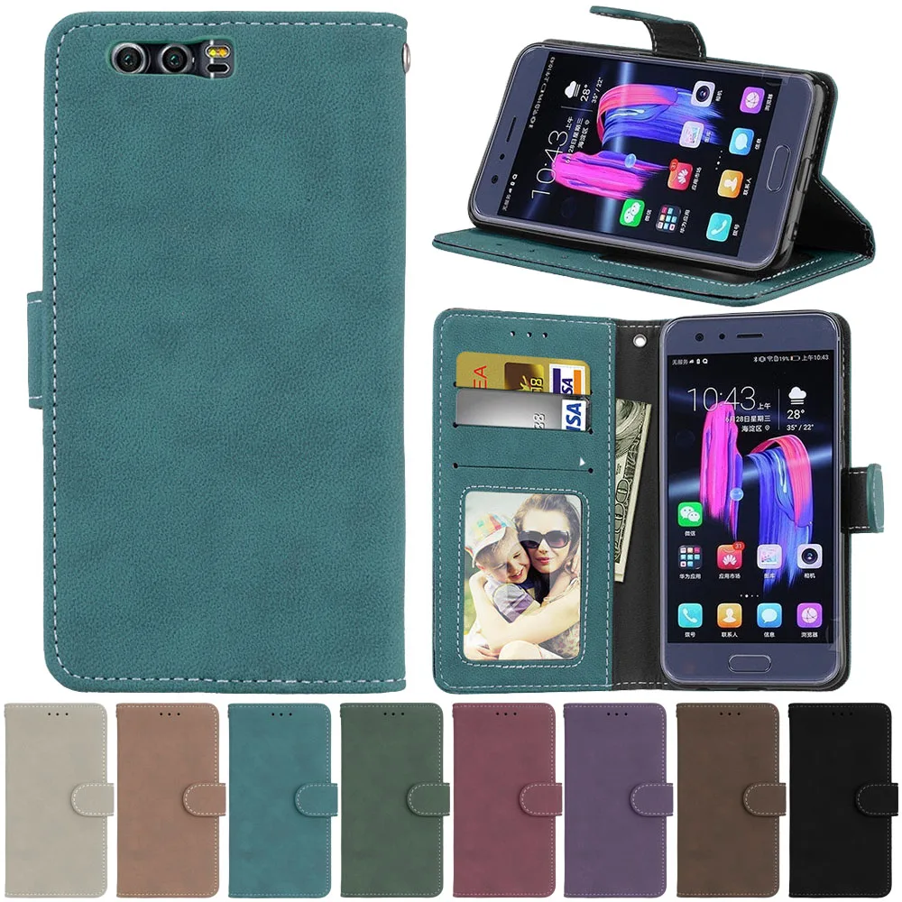 

Case for Huawei Honor 9 Case Leather Flip Wallet Cases Back Cover for Fundas Huawei Honor 9 Honor9 Premium STF-L09 Coque STF-L09