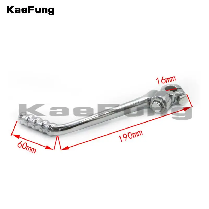 Motorcycle dirt pit parts Steel Kick Start Lever Fit YX 140cc 13MM/16MM Dirt Pit bike Spare Parts YX140CC Steel Kick Start Lever - Цвет: 16mm Mounting hole