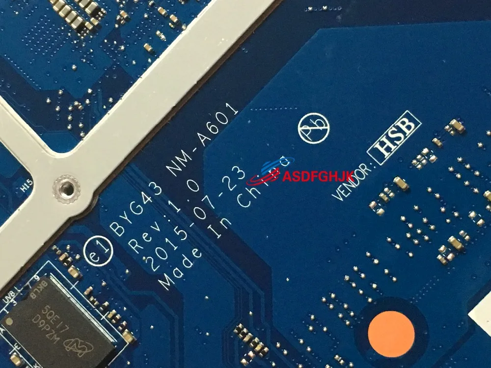 BYG43 NM-A601 для lenovo 700-14isk материнская плата для ноутбука с SR2EY cpu TESED OK
