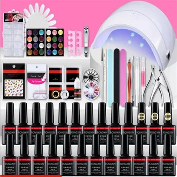 

Hot Manicure Tools Combination Crystal Nails Kit Nail Phototherapy Crystals Suit HJL2017
