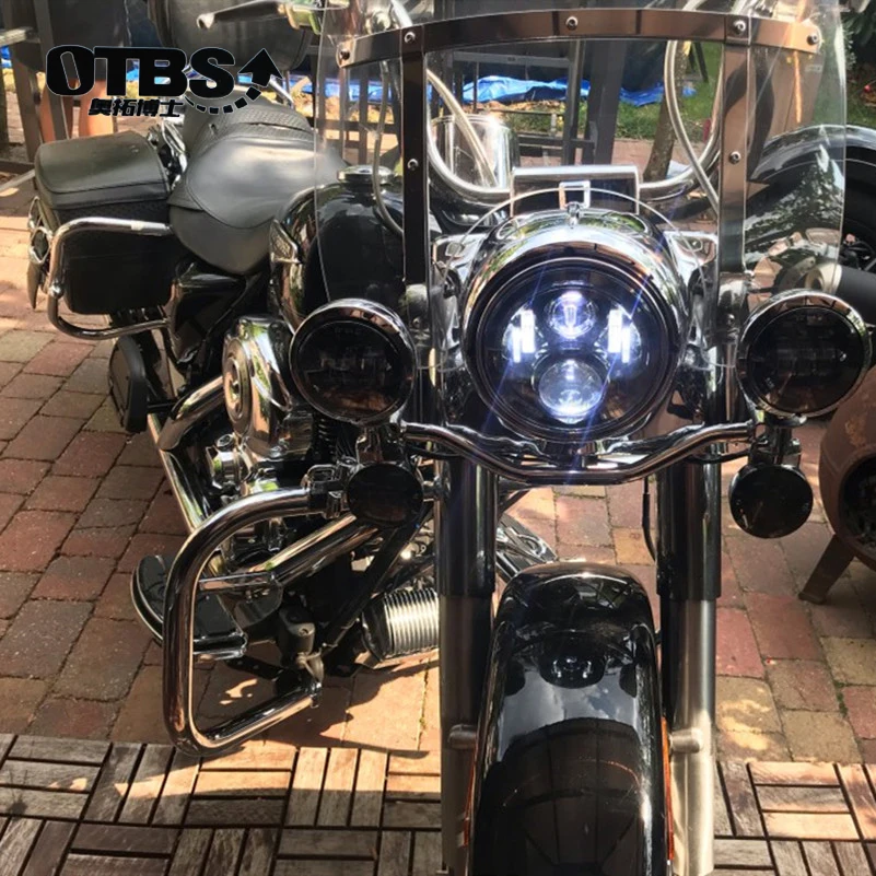 7 дюймов светодиодный фары для Harley Touring Ultra Classic Electra Street Glide FatBoy Heritage Softail Road King мотоцикл литья под давлением