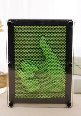 Пластиковые игрушки 3D DIY Модель антистресс клон отпечатков пальцев иглы веселые развивающие lizune игрушка слизи формовка Новинка приколы лизун - Цвет: Зеленый