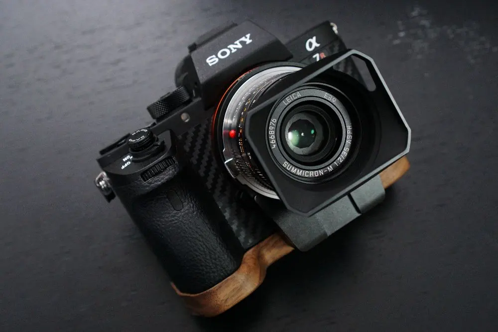 Грецкий орех деревянная рукоятка пластина Кронштейн для SONY A7II A7M2 A7RII A7R2 A7S2