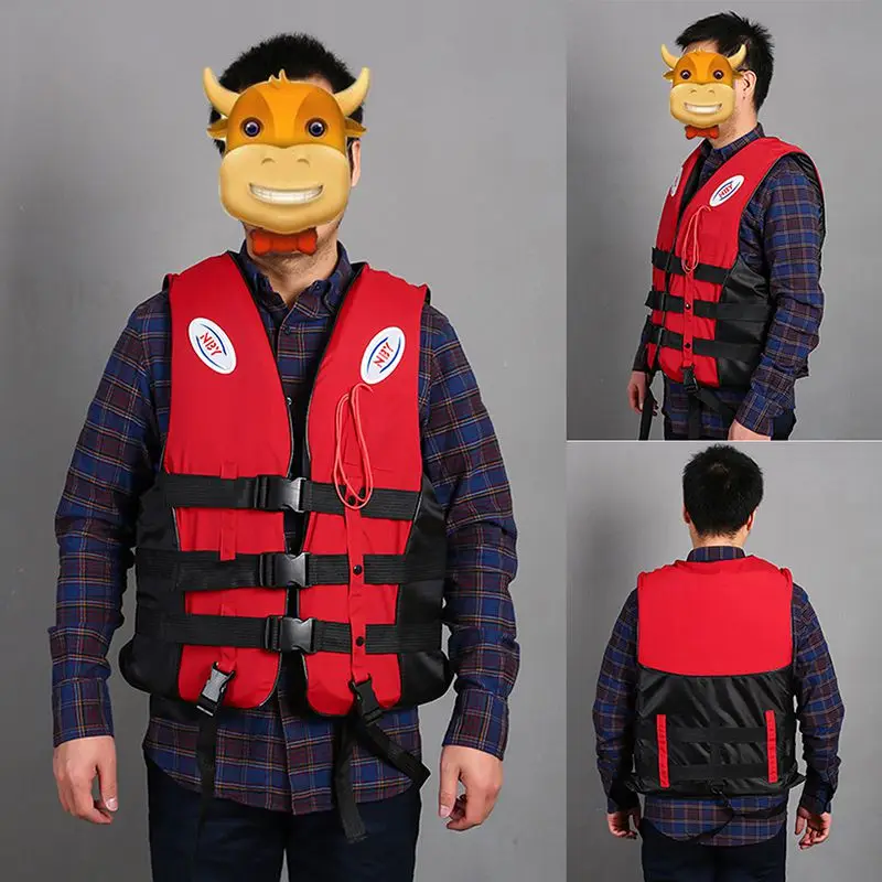 Профессиональный спасательный жилет Детский Взрослый светоотражающий Регулируемый жилет куртка с ремень со свистком для плавания для
