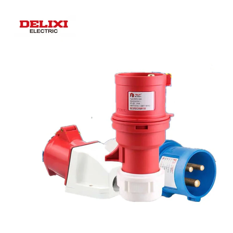 

Industry Coupler Aviation Plug Socket Connector 3 Core 4 Hole 5 Core 16A/32A Fire Retardant