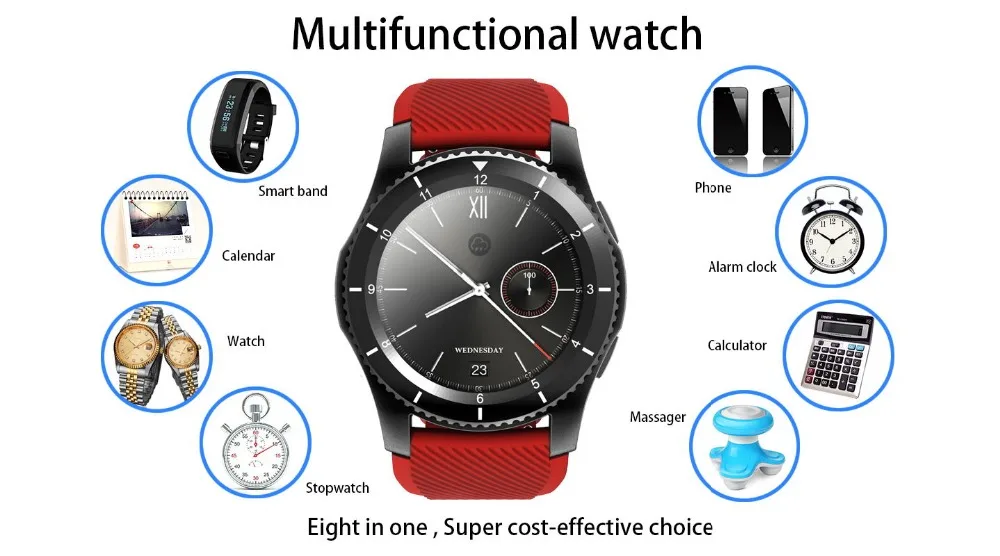DTNO.1 G8 Smart watch Phone Remote camera multi mode smart notifications relogio inteligente Sports wearable device