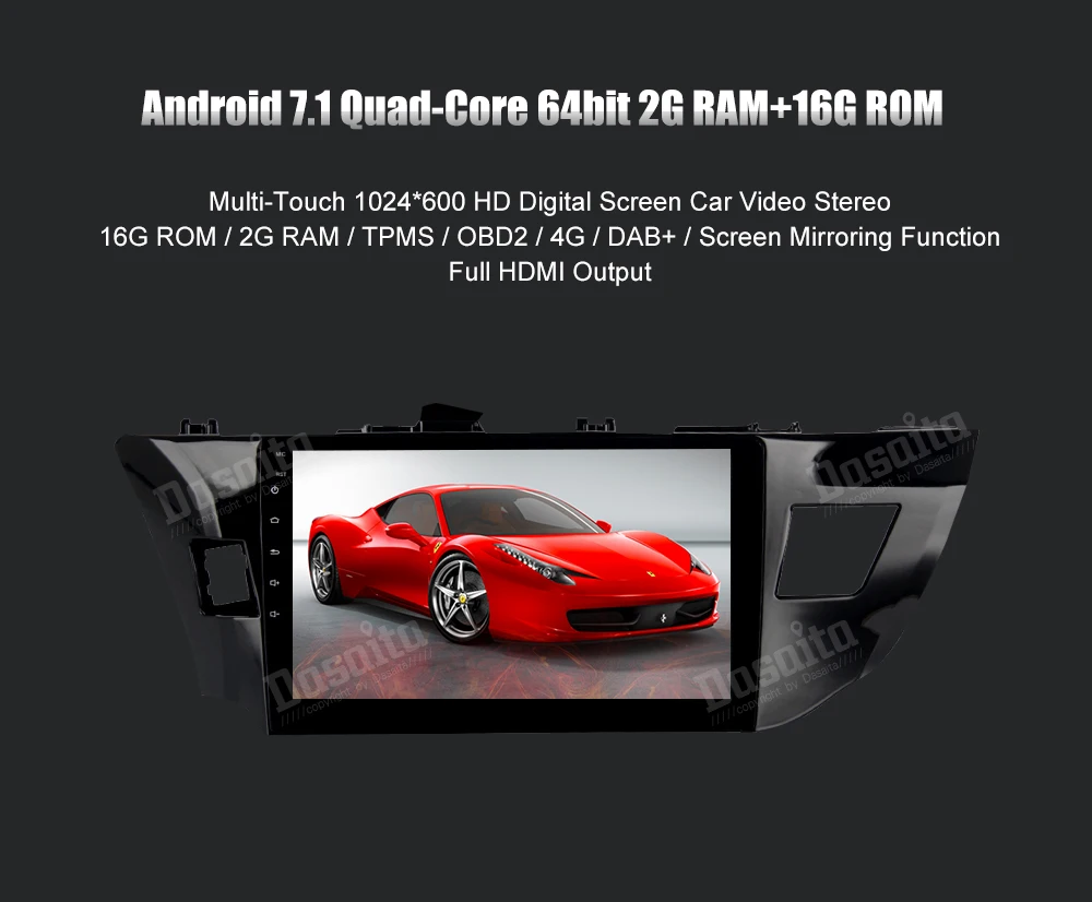 Clearance Car Radio GPS Android 9.0 1 Din For Toyota Corolla 2014 2015 2016 Radio 4-core Multimedia Support DAB DVR carplay camera TPMS 6 Clearance Car Radio GPS Android 9.0 1 Din For Toyota Corolla 2014 2015 2016 Radio 4-core Multimedia Support DAB DVR carplay camera TPMS 6