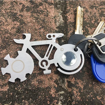

10in1 Multi Screwdriver Wrench Kit EDC Bike Repair Tool Wrench Set Keychain Outdoor Tool Cut Rope Knife Camping Hand Tools Sets