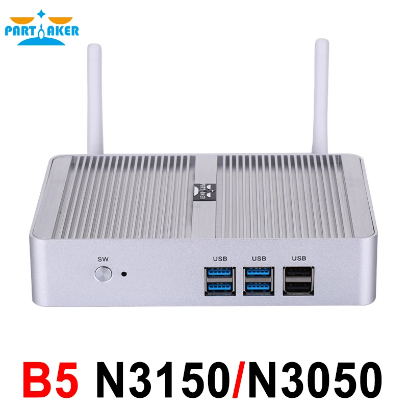 Mini Desktop Computer Mini Pc N3150 N3050 with Dual Lan Dual HDMI Free WiFi WIN8 WIN10