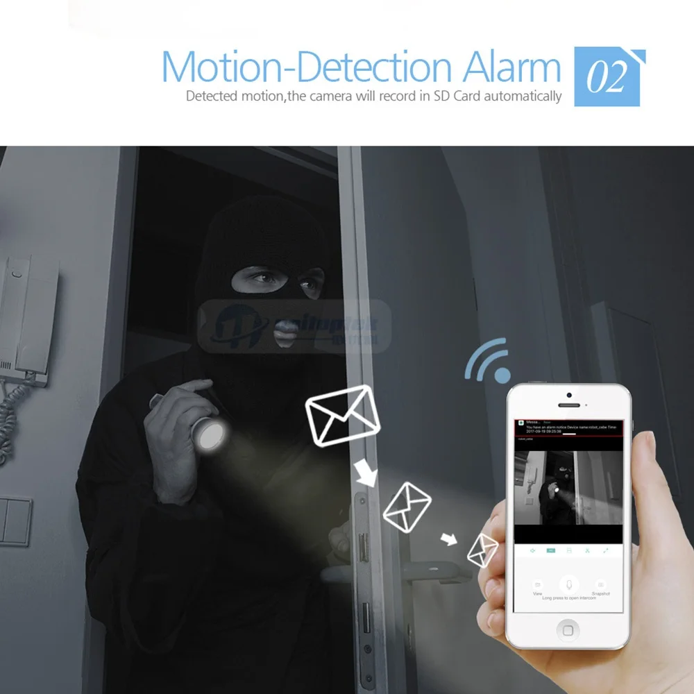 1.0MP WI FI IP Камера Беспроводной IR Cut Ночное видение двухстороннее аудио HD 720 P