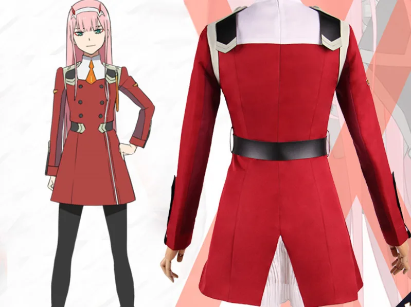 Японский аниме ichigo парик zero two hiro 002 Униформа костюм наряд Дарлинг в франкс кокоро