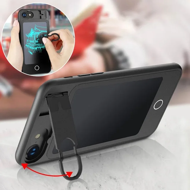 

360 Degree Protection Writing Tablet Phone Case for iPhone X 7 8 Painting Digital Drawing Board Full Silicone Bumper for iPhone