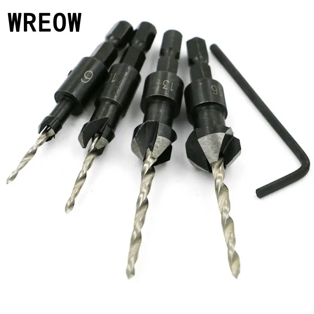 Buy 4PCS 3mm/3.5mm/4mm/4.5mm HSS Adjustable