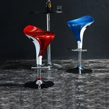 Selling Bar chair ABS seat wine red blue color coffee house lift stool KTV restaurant chair stool wholesale