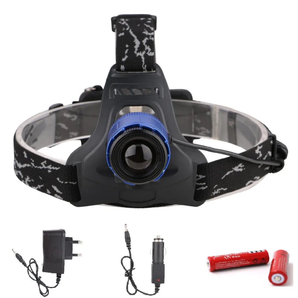 

LED XM-L T6 Headlamp Zoomable Headlight Waterproof Rechargeable 18650 Head Torch Camping Head Lamp Fishing Hunting Head Lantern