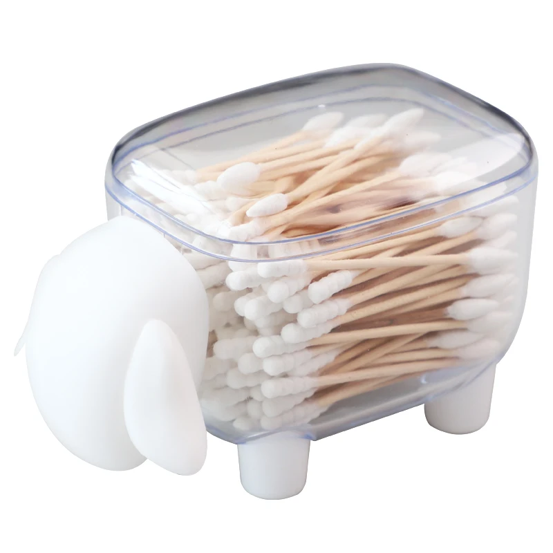 Милая овечья форма пластиковая зубочистка коробок для хранения ватных палочек коробка Пылезащитная коробка для зубочистки аксессуары для гостиной кухни