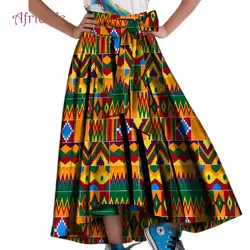Африканская юбка восковой хлопок батик юбки из Анкары для Для женщин Повседневное африканские одежды пол Длина леди плюс Размеры длинные