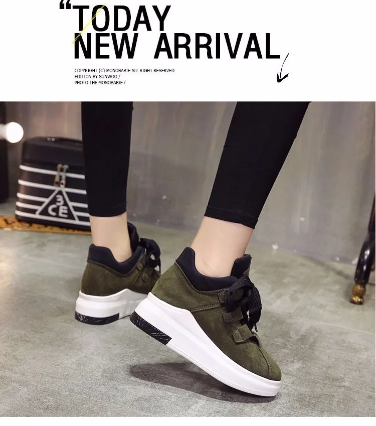 2017 new women running shoes breathable sports shoes ladies thick bottom height Increasing Shoes lightweight women shoes (5)