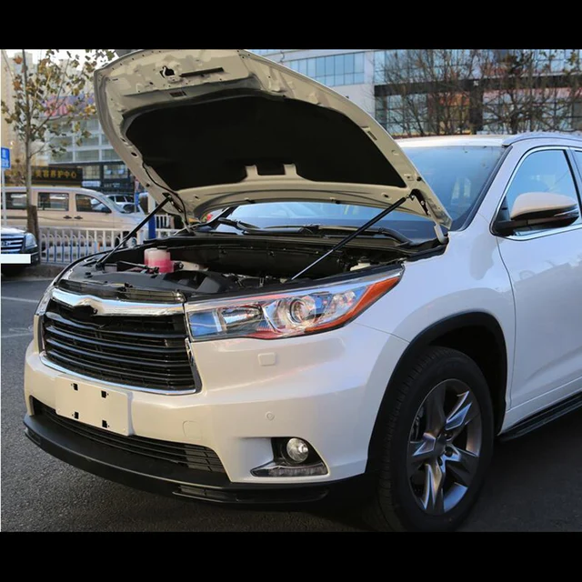 2pcs fit for highlander 2015 2017 accessories Automotive hood automatic