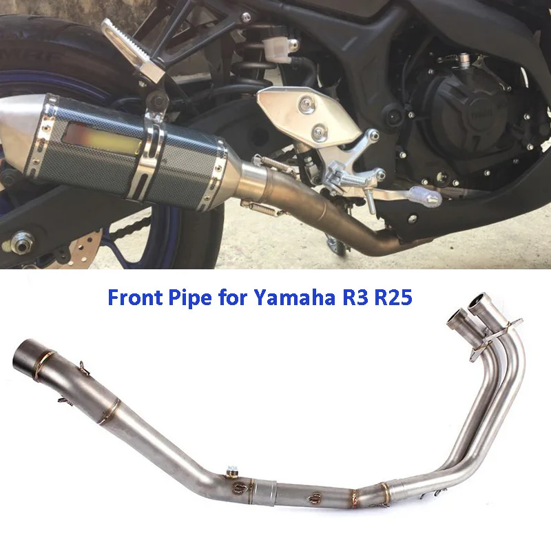 Slip on R3 R25 Motorcycle Exhaust System Connect Front Link Pipe Slip ...