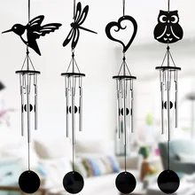 

Black Metal Handicrafts Manual Multi-tube Music Wind Chime Ornaments Creative Birthday Gifts Home Small Decorative Pendant
