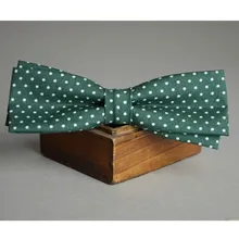 Узкий с галстуком-бабочкой в зеленый горошек, коммерческий галстук, галстук-бабочка