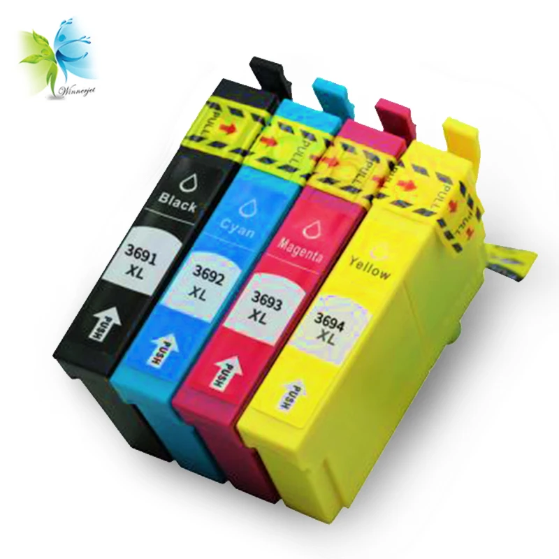 WINNERJET 10 Sets 4 Colors 36XL T3691 T3694 Compatible Ink Cartridge for Epson WorkForce Pro WF