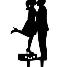 100 шт/партия креативные целующиеся влюбленные девушки стоя на коробке дизайн Свадебный торт Топпер украшения для торта для вечеринки